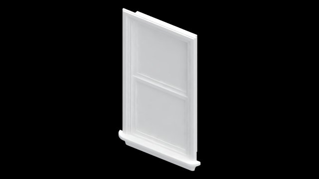 Double hung window Free 3D Model