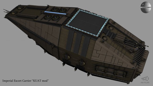 Imperial Escort Carrier KUAT mod 3D Model