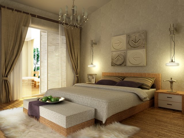 Pastoral bedroom 5112 3D Model