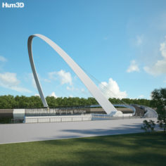 Gateshead Millennium Bridge 3D Model
