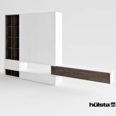 Hulsta Worhnwand Living Room 3D Model