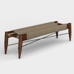 Wrap Large Bench 3D Model