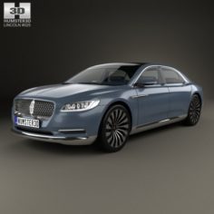 Lincoln Continental with HQ interior 2015 3D Model
