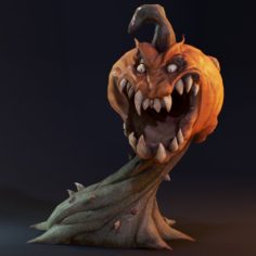 Creepy Pumpkin 3D Model