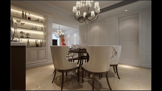 European modern living room 1844 3D Model