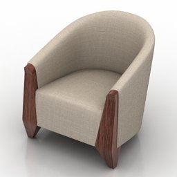 Modern armchair2 3D Model