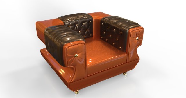 Footeh armchair 3D Model
