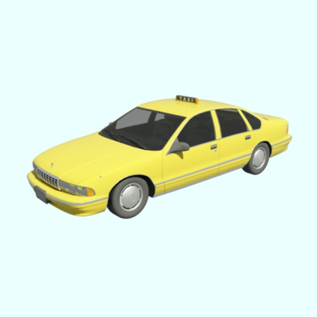 Taxi new 3D Model - 3DHunt.co