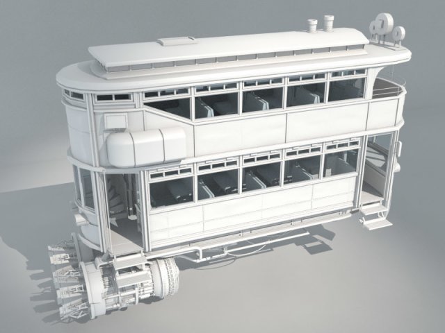 Space Tram 3D Model