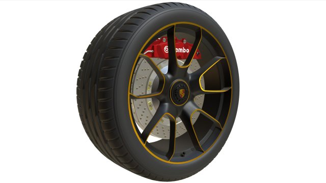 Porsche wheel 3D Model