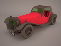 Jaguar SS1 3D Model