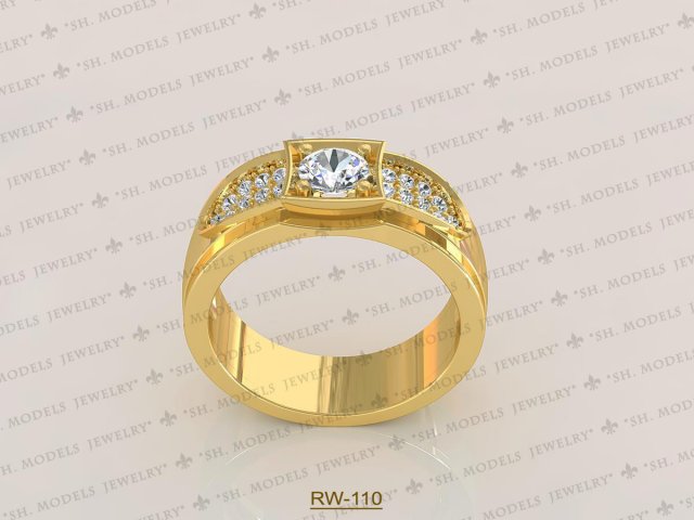 Womens Ring-RW-110 3D Model