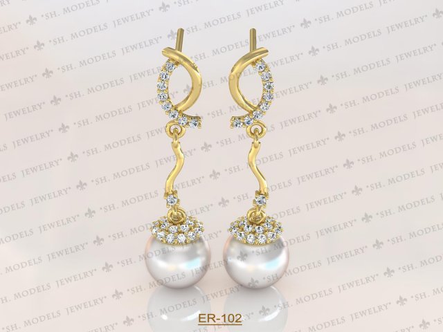 Earrings-102 3D Model