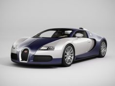 Bugatti Veyron LowPoly 3D Model