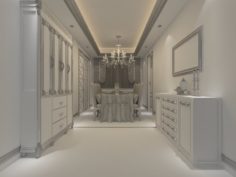 Luxury fashion European restaurant 1824 3D Model