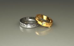 Wedding rings 3d 0183 Free 3D Model