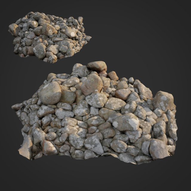 3d scanned nature stone 024 3D Model