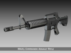 Colt M4 Commando – Assault rifle 3D Model