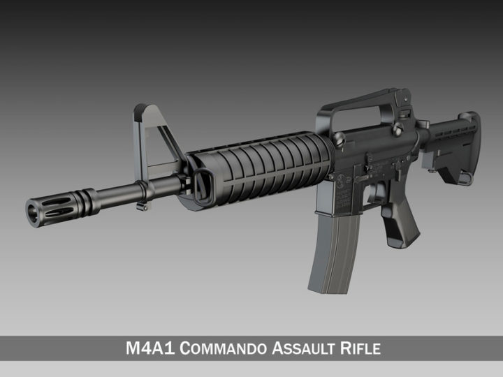 Colt M4 Commando – Assault rifle 3D Model