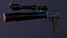 Sniper UZI 3D Model