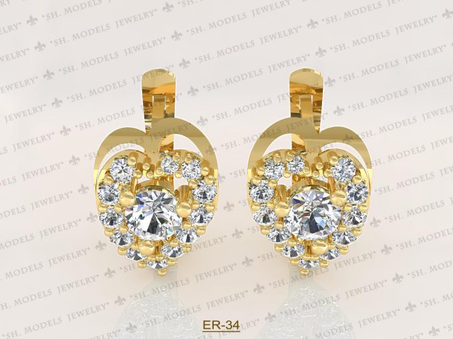 Earrings-34 3D Model