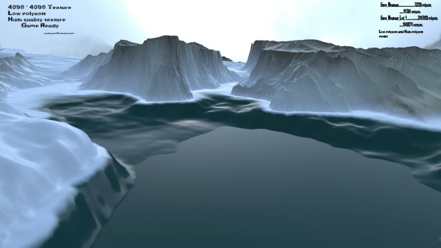 Snow mountain 3D Model