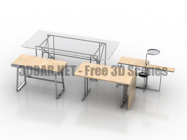 Tables DOUBLE-X LOU PEROU PEGASUS RIVOLI ClassiCon 3D Collection