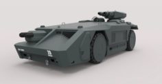Armored personnel carrier 577 from the movie Aliens 3D Model