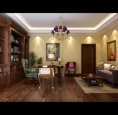 Family office study 1808 3D Model