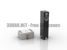 Densen B-420 XS CD Player audio speaker 3D Collection