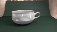Porcelain cup Free 3D Model