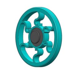 Round Fidget Spinner 3D Print Model
