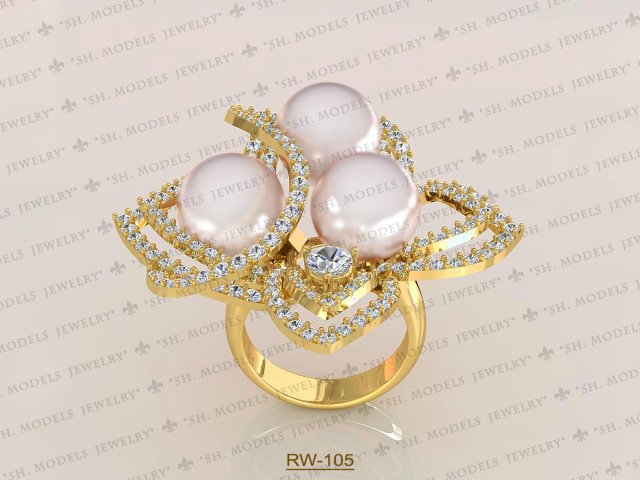 Womens Ring-RW-105 3D Model