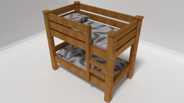 Bunk Bed 3D Model