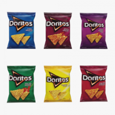Doritos Chips Low Poly 3D Model