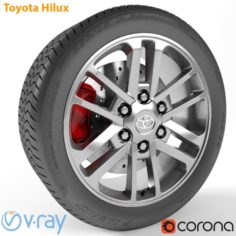 Toyota Hilux Wheel 3D Model
