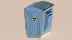 Toxic waste rubbish box obj fbx max 3D Model