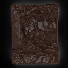 Cossack Mamay Bas relief 3D Model