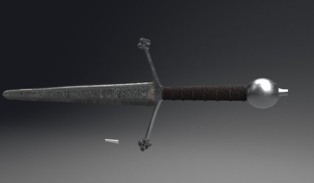 Claymore Sword 3D Model