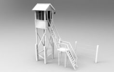 Military watchtower 3D Model