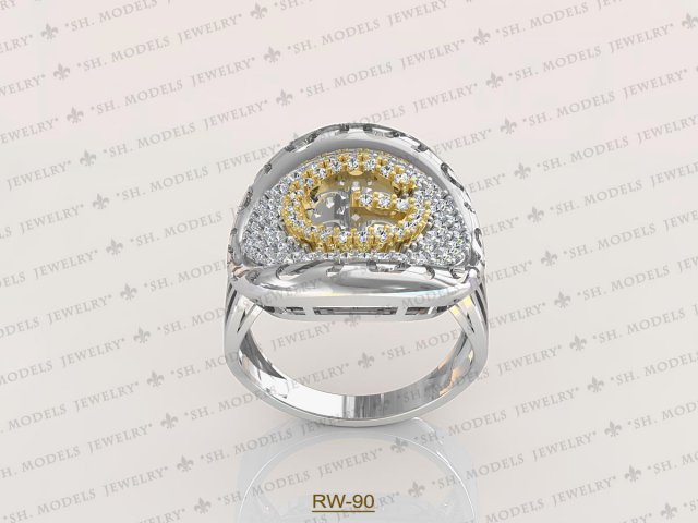 Womens Ring-RW-90 3D Model