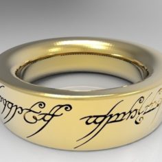 Sauron s Ring 3D Print Model