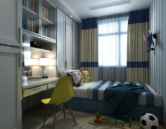 Childrend Bedroom 015 3D Model