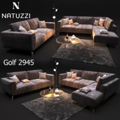 Sofa natuzzi golf 2945 3D Model