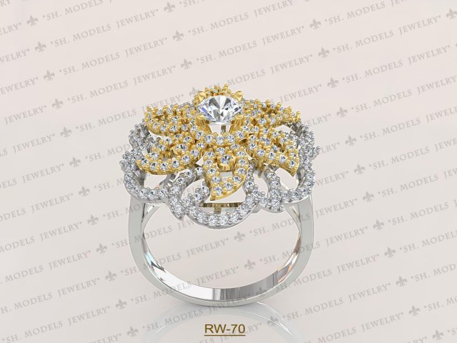 Womens Ring-RW-70 3D Model