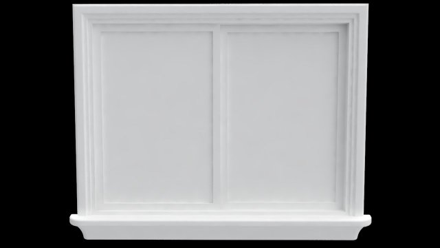 Horizontal slider window Free 3D Model