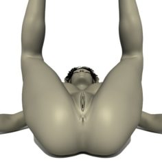 Naked girl 3D Model