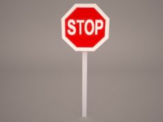 Stop Sign 3D Model