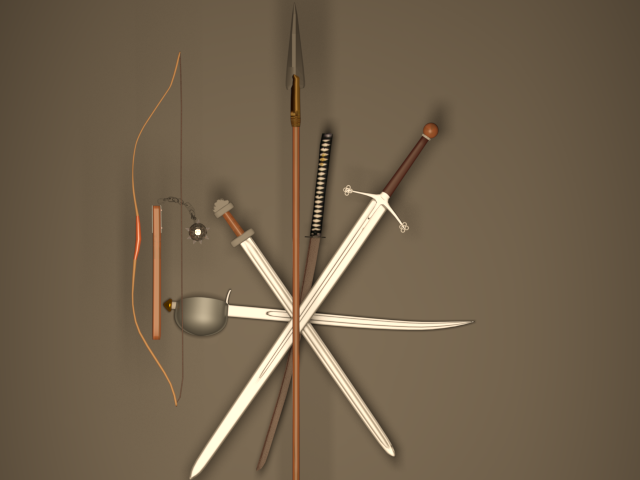 Medieval Weapon Pack 3D Model