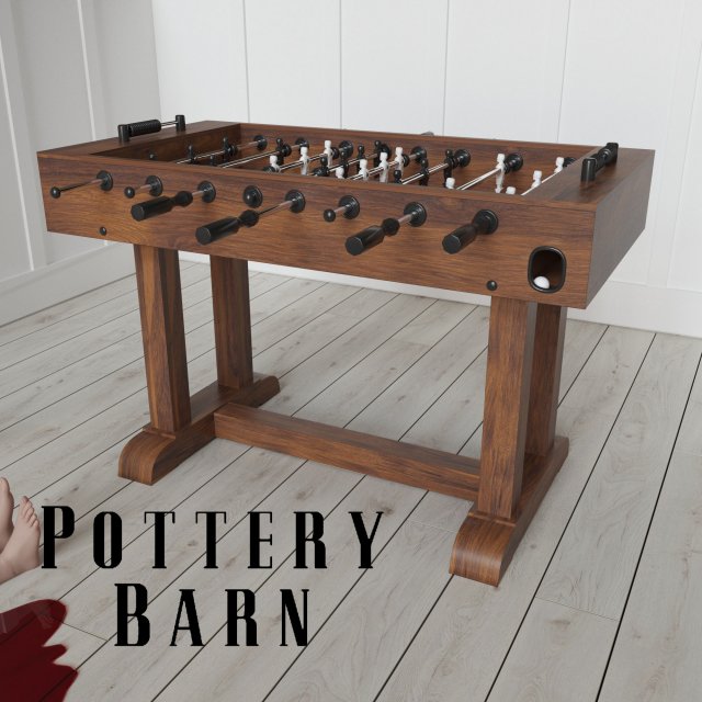 POTTERY BARN FOOSBALL TABLE 3D Model